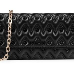 VALENTINO BY MARIO VALENTINO Cesare Sauvage Quilted Leather Chain Wallet NWT